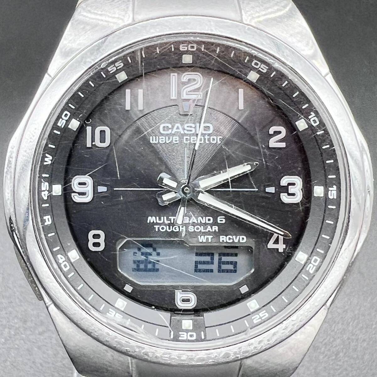稼働品 CASIO カシオ 腕時計 ウェーブセプター MULTI BAND 6 電波ソーラー WVA - M600 g4-59の画像6