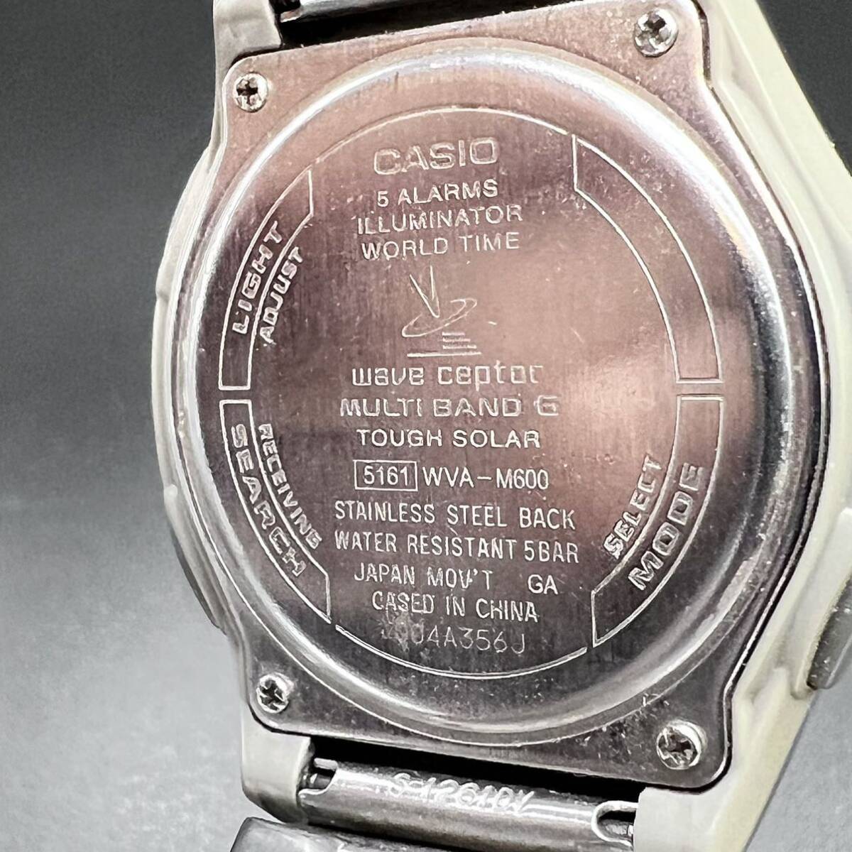 稼働品 CASIO カシオ 腕時計 ウェーブセプター MULTI BAND 6 電波ソーラー WVA - M600 g4-59の画像9