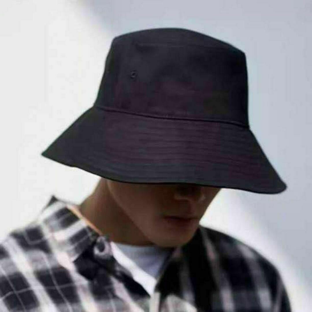 バケットハット 帽子 XL 韓国 オルチャン ユニセックス 男女兼用 黒 大きめの画像6