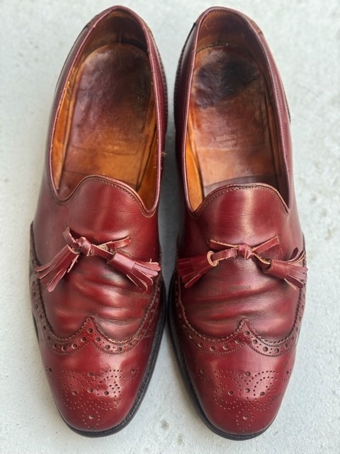 旧チャーチ Church's 3都市 革靴 タッセルローファー ローファー ビジネスシューズ ドレスシューズ レザーシューズ イギリス製 紳士靴alden_画像7