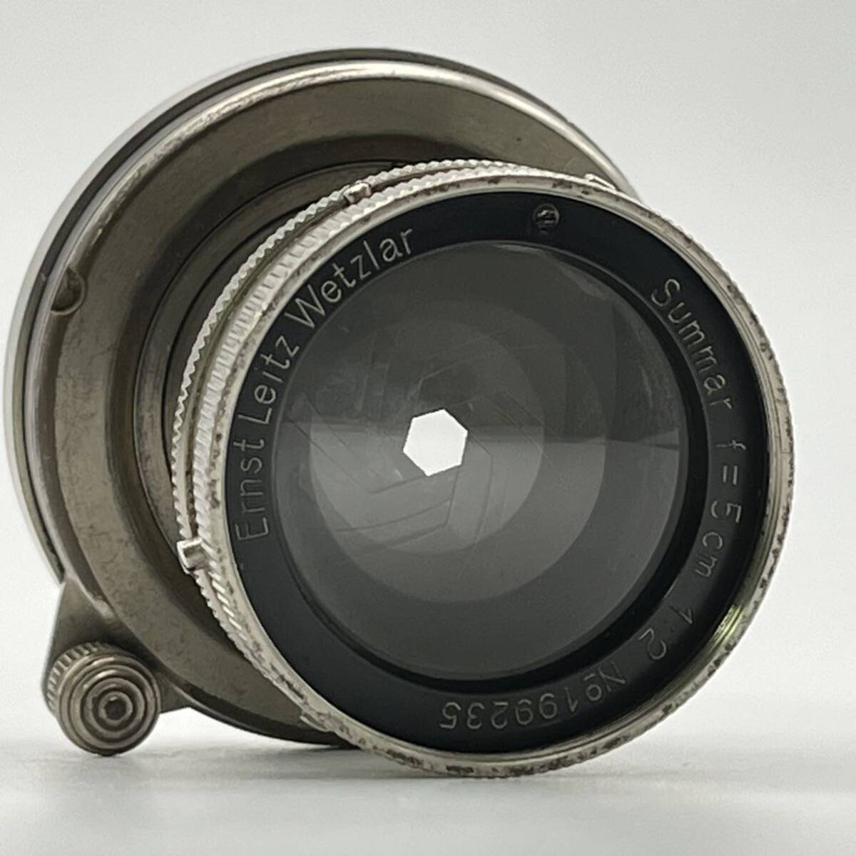 希少 生産数少 Nickel Summar 5cm f2 ニッケル ズマール 50mm Ernst Leitz Wetzlar Leica ライカ Lマウント 1934年 ドイツ製_画像10