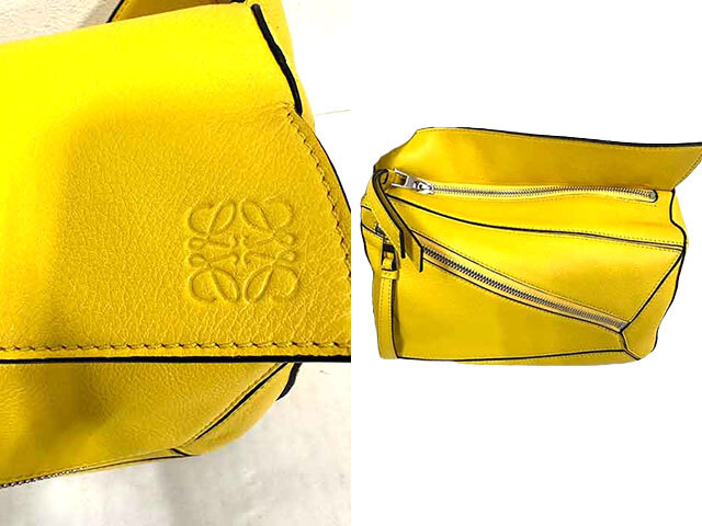 【中古】LOEWE ロエベ バッグ レディース メンズ パズル バムバッグ スモール レザー ボディバッグ_画像2