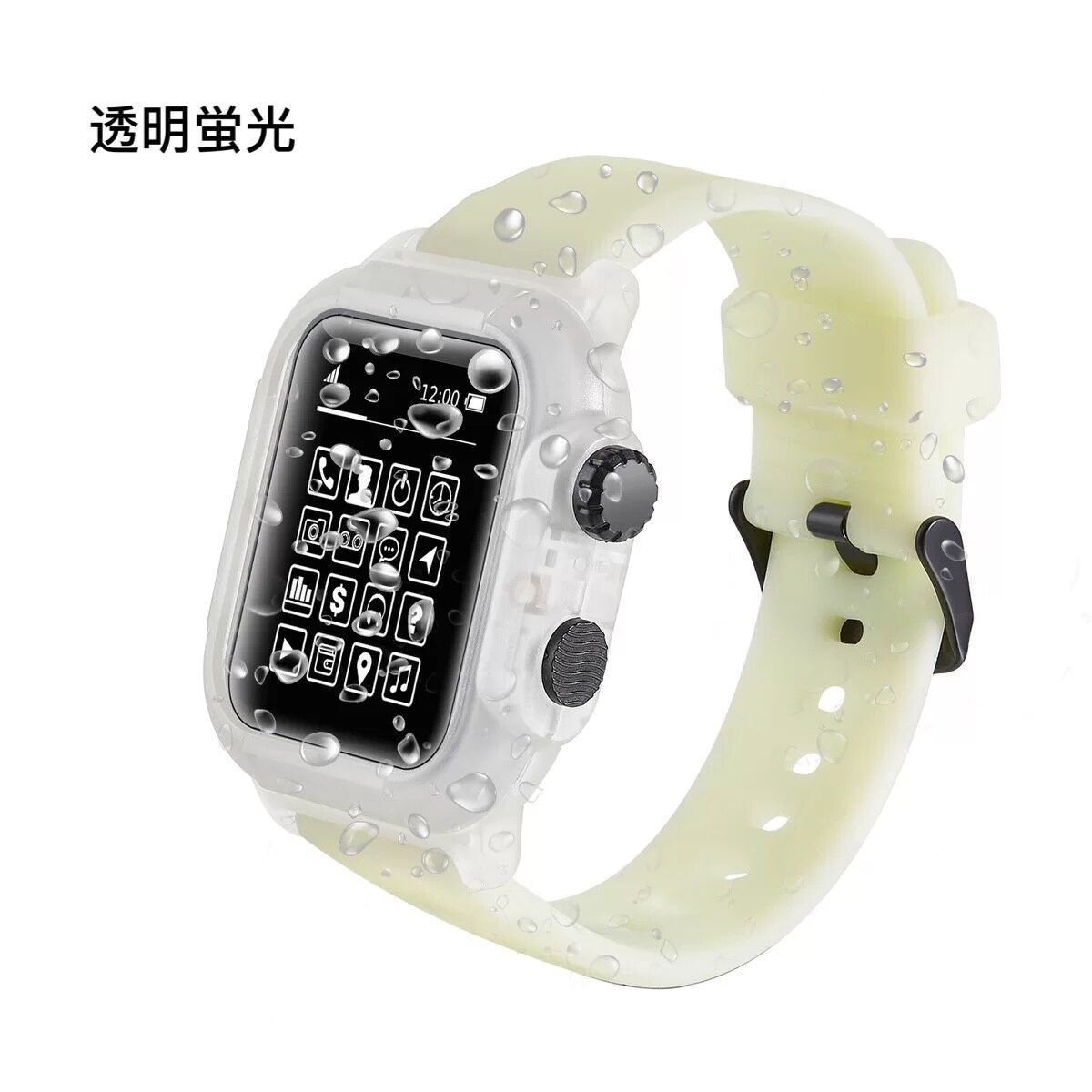 即決★ Apple WatchSE/6/5/4/3/2/1対応 ケース シリーズ 防塵 ベルト完全防水 吸収 バンド 一体 アップルウォッチ 装着簡単42mm 44mm 40m_画像5