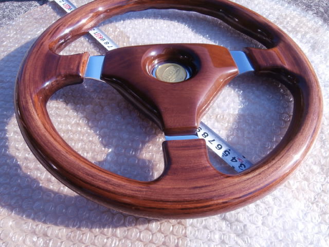  rare small diameter 33 pie junis wooden steering wheel olijinaru industrial arts high so old car VIP Crown GX71 GX81 Cedric Gloria Cima 