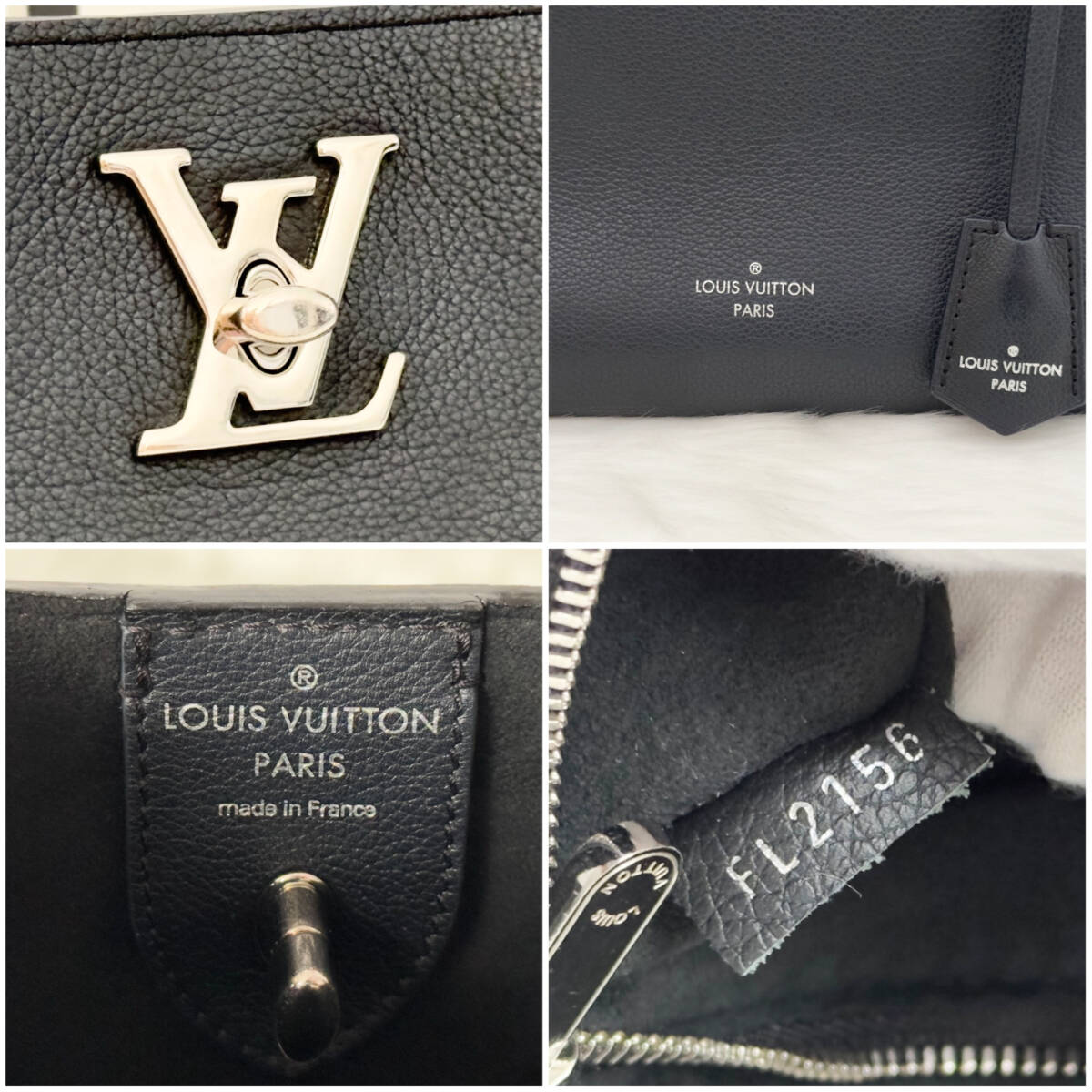 LOUIS VUITTON ルイヴィトン　ロックミー　カバ　トートバッグ　黒_画像9