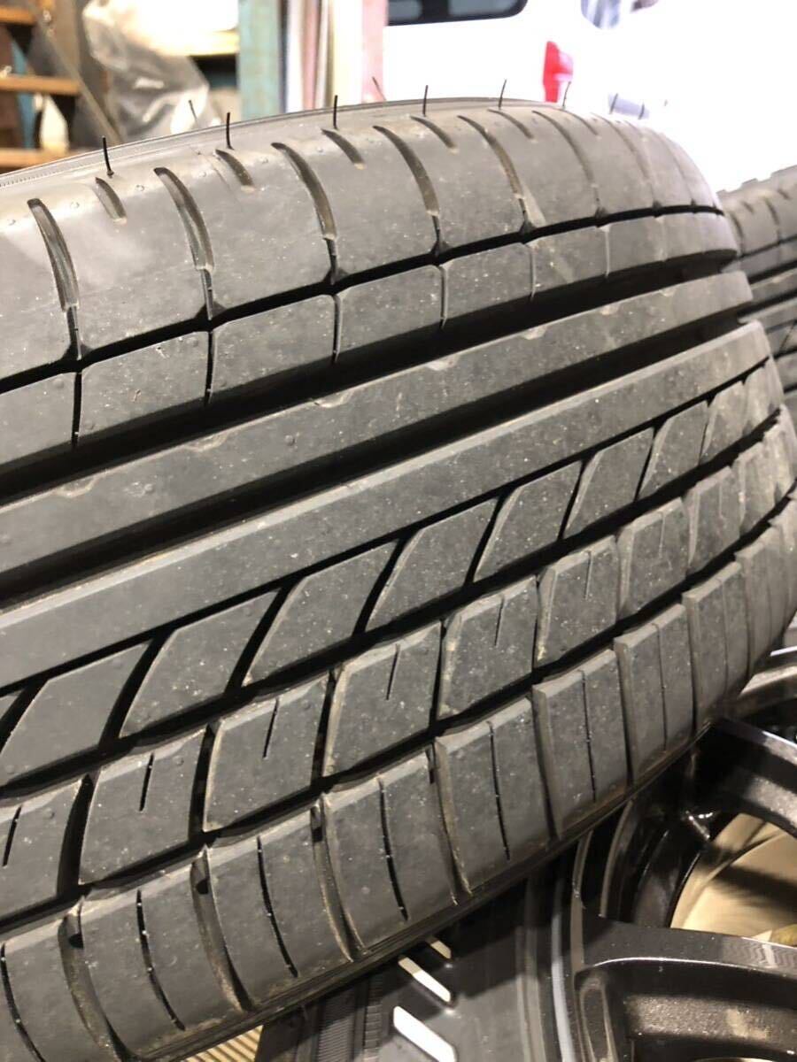 レイズ グラムライツ トランスエックス 8j18インチet36 ヨコハマパラダ225/50R18 4本通し ハイエース キャラバン6穴pcd139 程度 良しの画像7