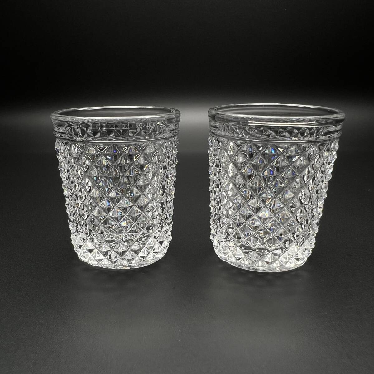 【25%OFF】 ビゾー ディアマン バカラ 【ペアセット(B)】 ショットグラス リキュール 食前酒 アペリティフ biseaux diamant baccarat 4.5cm 工芸ガラス