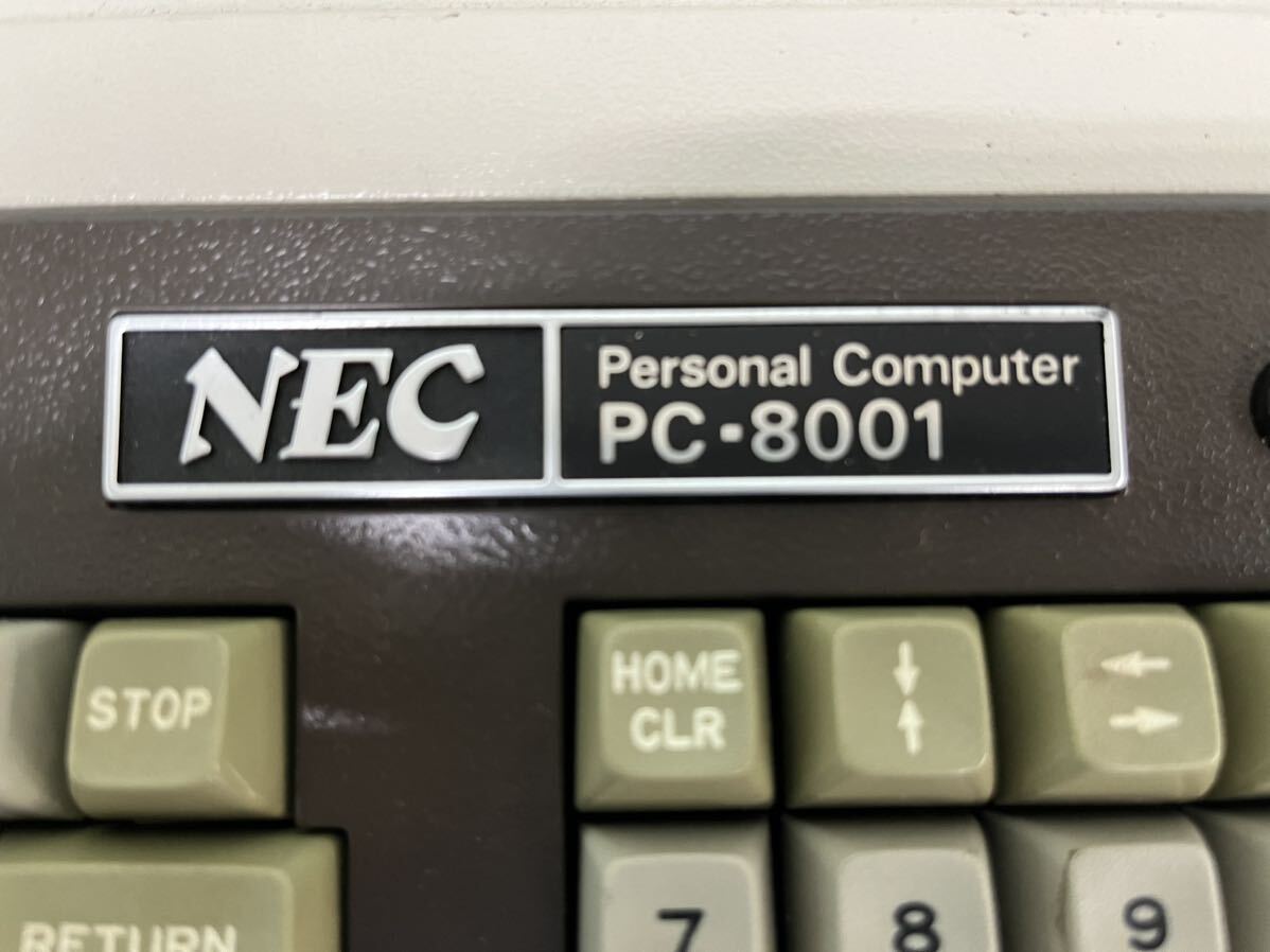 ジャンク品 NEC PC-8001 PCG 8100 HAL ケーブル付きレトロ パソコン 旧型PCの画像2