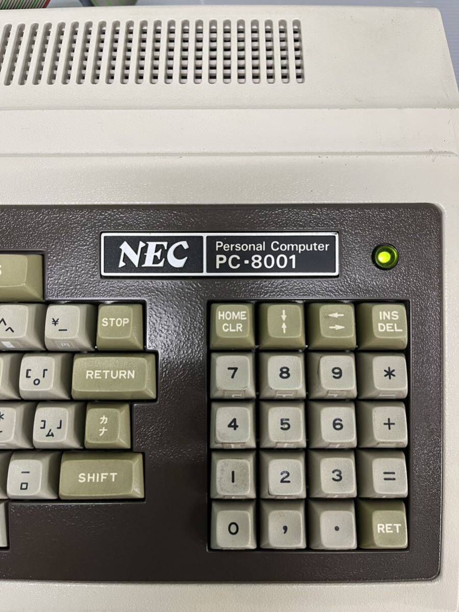 ジャンク品 NEC PC-8001 PCG 8100 HAL ケーブル付きレトロ パソコン 旧型PCの画像6
