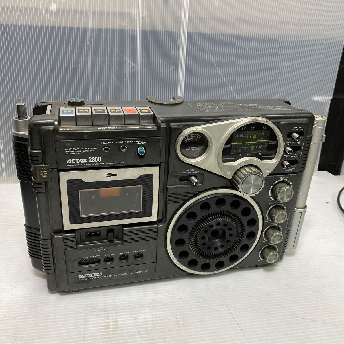 ◆【東芝 】TOSHIBA ラジカセ 昭和レトロ RT-2800 64521812の画像1