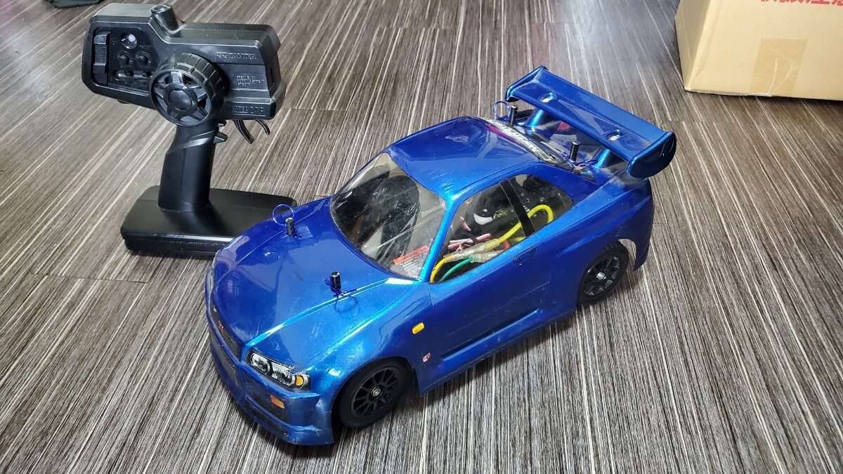 【中古】タミヤ M05 メカ プロポ 付き GT-R ボディ 【1円スタート】_画像1