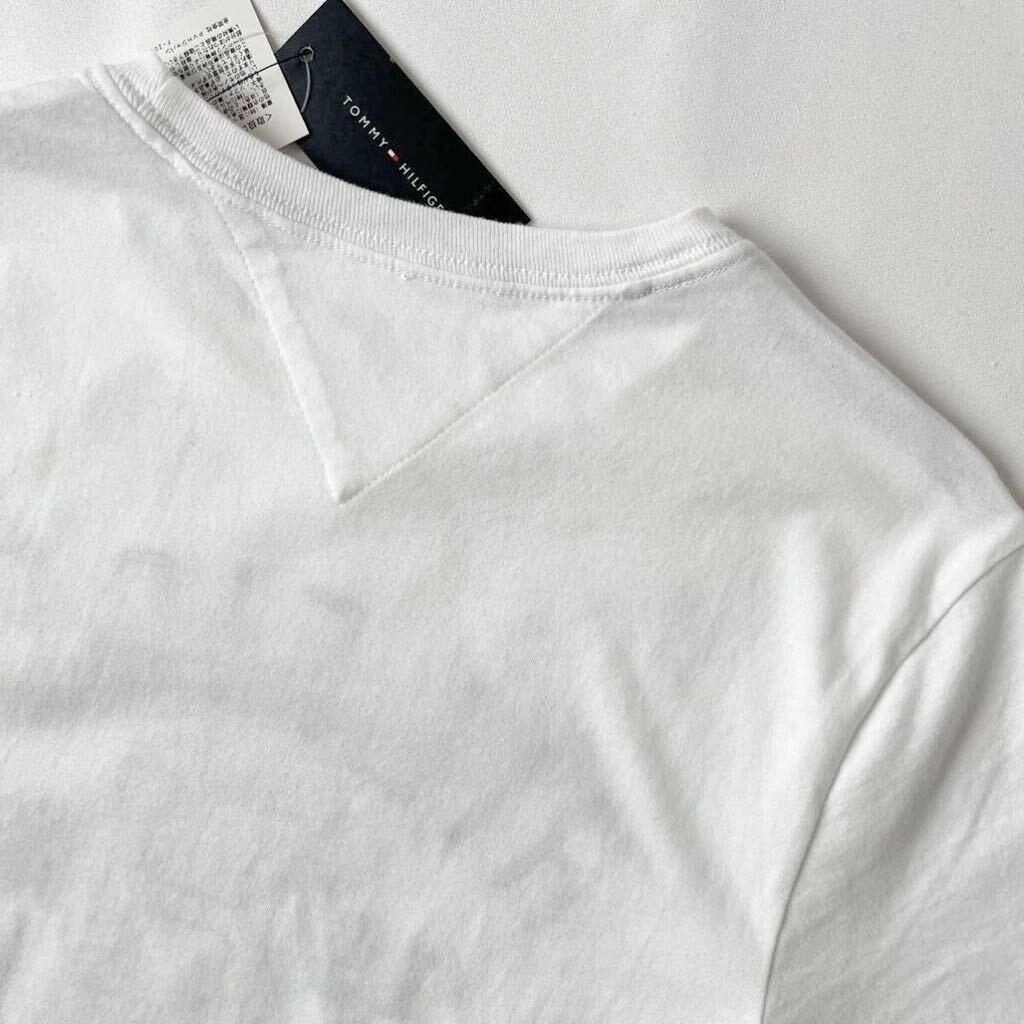 (新品) トミーヒルフィガー TOMMY HILFIGER クルーネック Tシャツ S/P (日本M) ホワイト ネイビー レッド 半袖 シャツ 身長165〜175cmの画像10