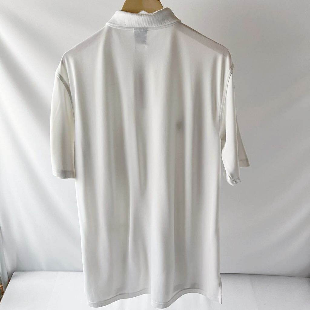 アンダーアーマー UNDER ARMOUR 吸汗速乾 ストレッチ ポロシャツ US SM (日本L) ホワイト ブラック 半袖 シャツ の画像4