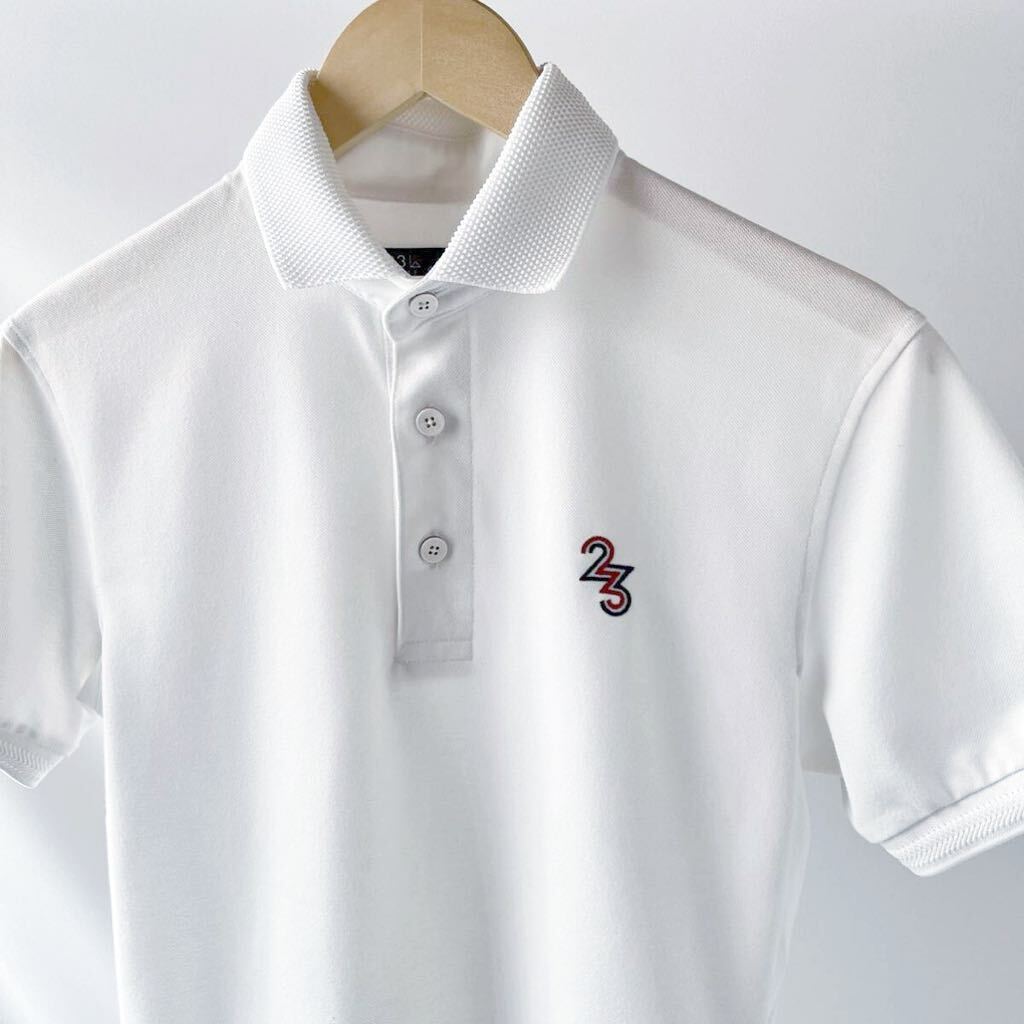 23区 GOLF 23区ゴルフ 吸汗速乾 ポロシャツ M ホワイト 白 半袖 ゴルフシャツ の画像10
