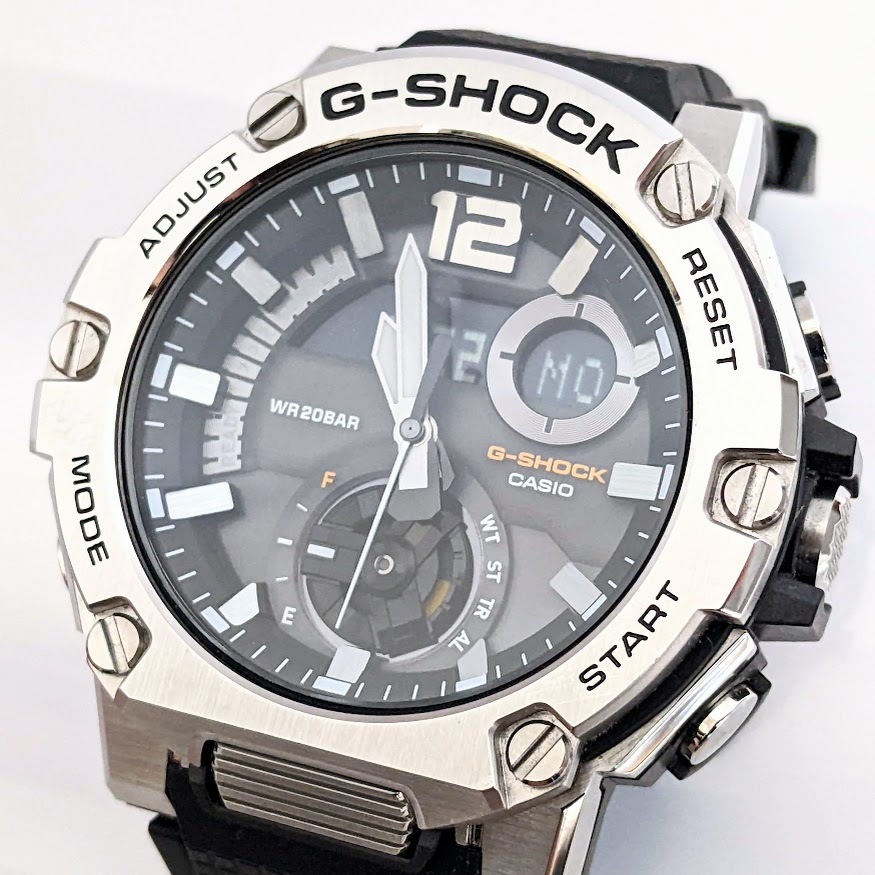 【18761】CASIO カシオ G-SHOCK Gショック GST-B300 G-STEEL カーボンコアガード ラギッドスタイル タフソーラー Bluetooth搭載 稼働品の画像4