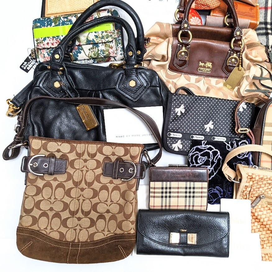 【バッグ】大量 まとめ Chloe クロエ COACH コーチ Burberry バーバリー MARC JACOBS マークジェイコブス LeSportsac 他 財布 未使用品有り