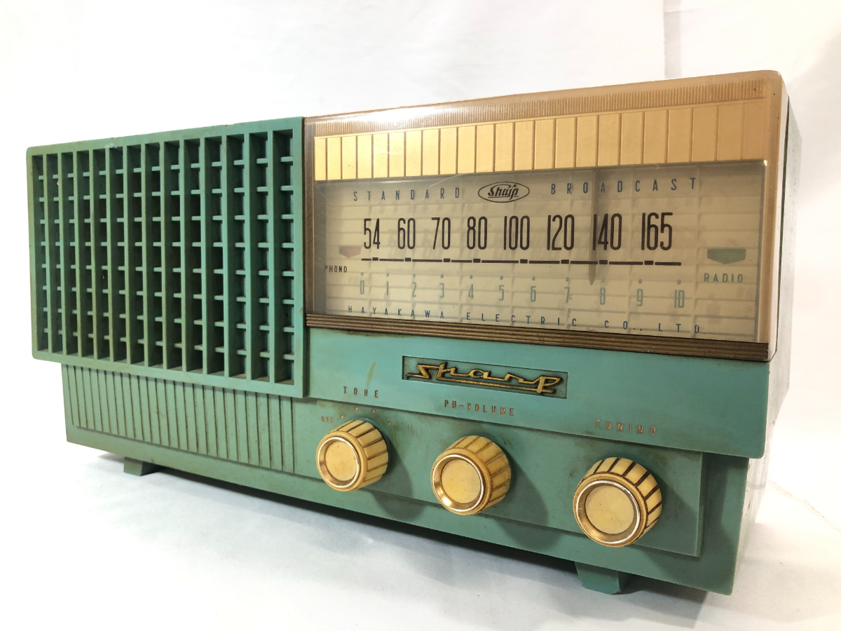 ★ 5P-70 SHARP 真空管ラジオ FM 通電OK ★F050419Tの画像1