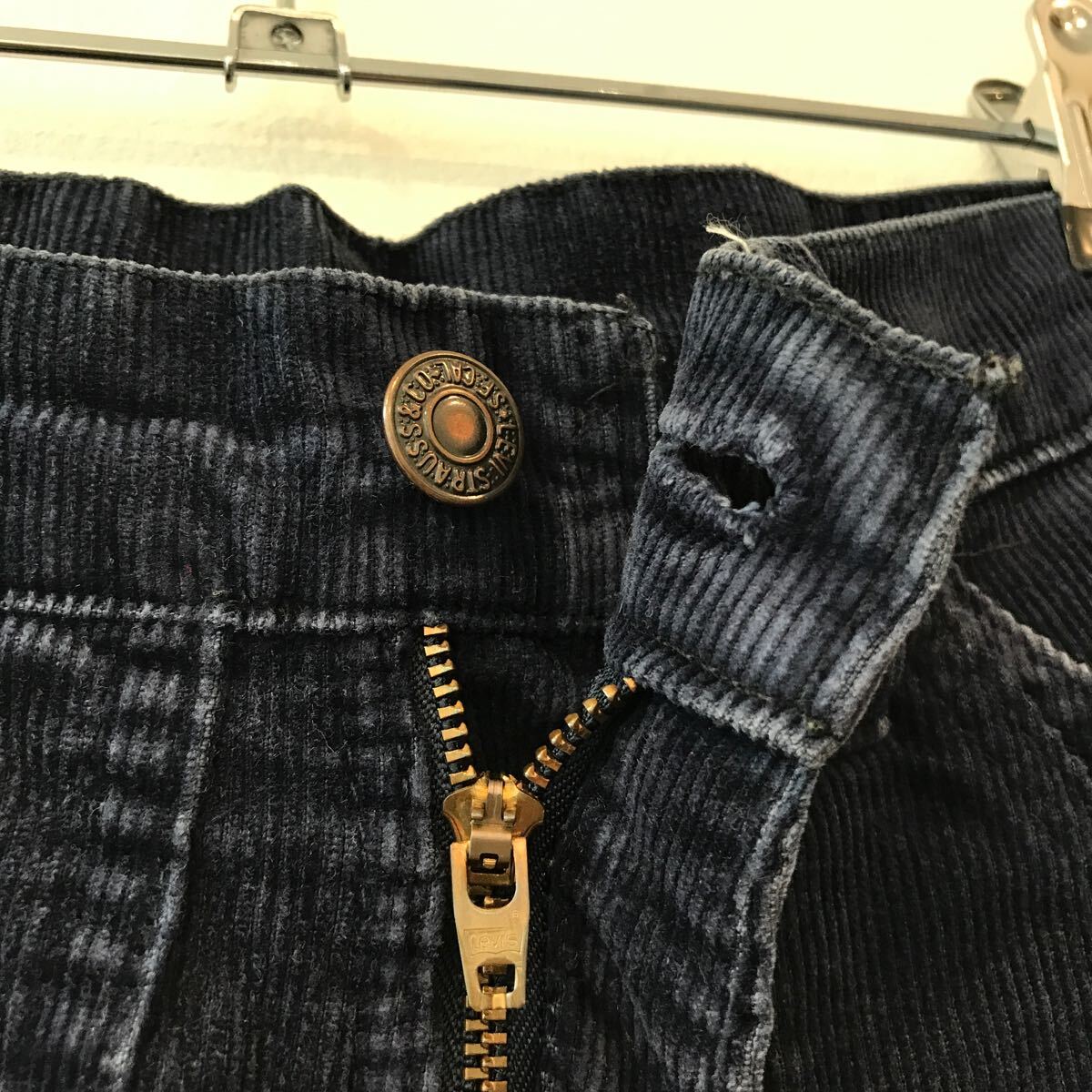 80s 90s IRREGULAR リメイク コーデュロイ ショーツ Levi's リーバイス 519 ネイビー 刻印536 ベイカー ショートパンツ USA製 ビンテージ_画像4