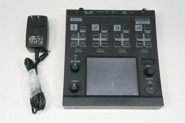 KORG KAOSS PAD QUAD カオスパッド クアッド エフェクター プロセッサー コルグ ACアダプター付き A430