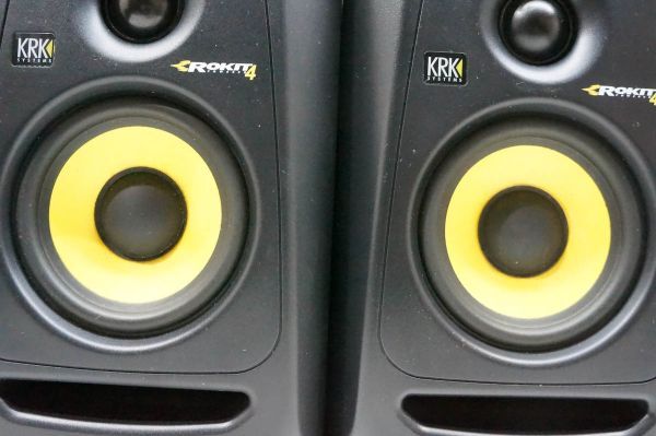 KRK ROKIT4 G3 RP4G3 モニタースピーカー ペア スタジオ パソコン A437の画像8