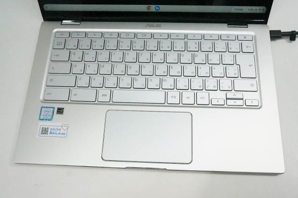 【2022年製】ASUS Chromebook Flip ノートPC Core m3-8100Y 8GB eMMC 64GB 14インチ C434TA-AI0116 クロームブック A487の画像2
