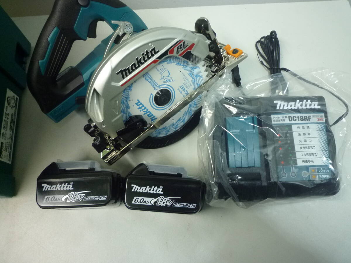 未使用品 makita マキタ 165ｍｍ 充電式丸ノコ HS631DGXS 18V 6.0Ah の画像8