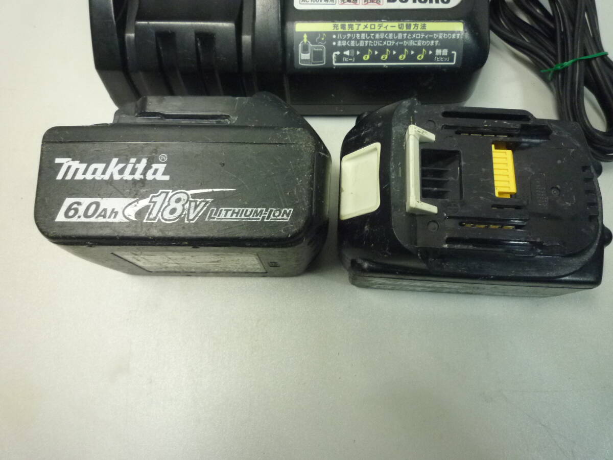 makita マキタ 18V 125mm 充電式マルノコ HS474D バッテリー2個　18V 6.0Ah　中古_画像8