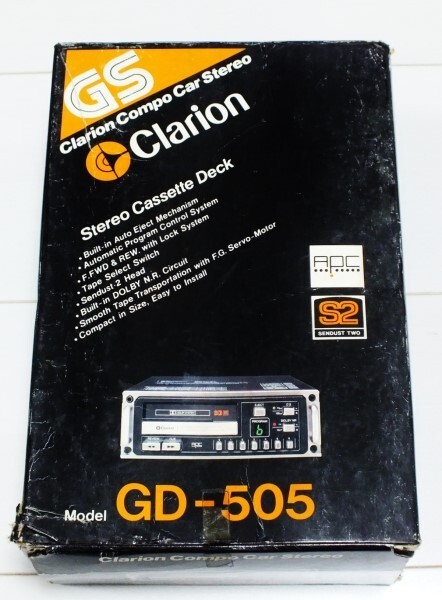 希少 Clarion クラリオン ステレオカセットデッキ GD-505 未使用品の画像4