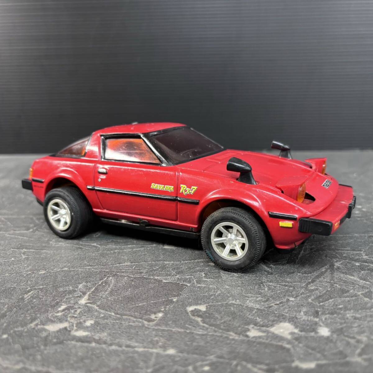 当時物 マツダ RX-7 サバンナ SAVANNA フリクション ブリキ 自動車 ミニカー 昭和レトロ 玩具 日本製TIN TOY FIGURE MADE IN JAPANの画像2