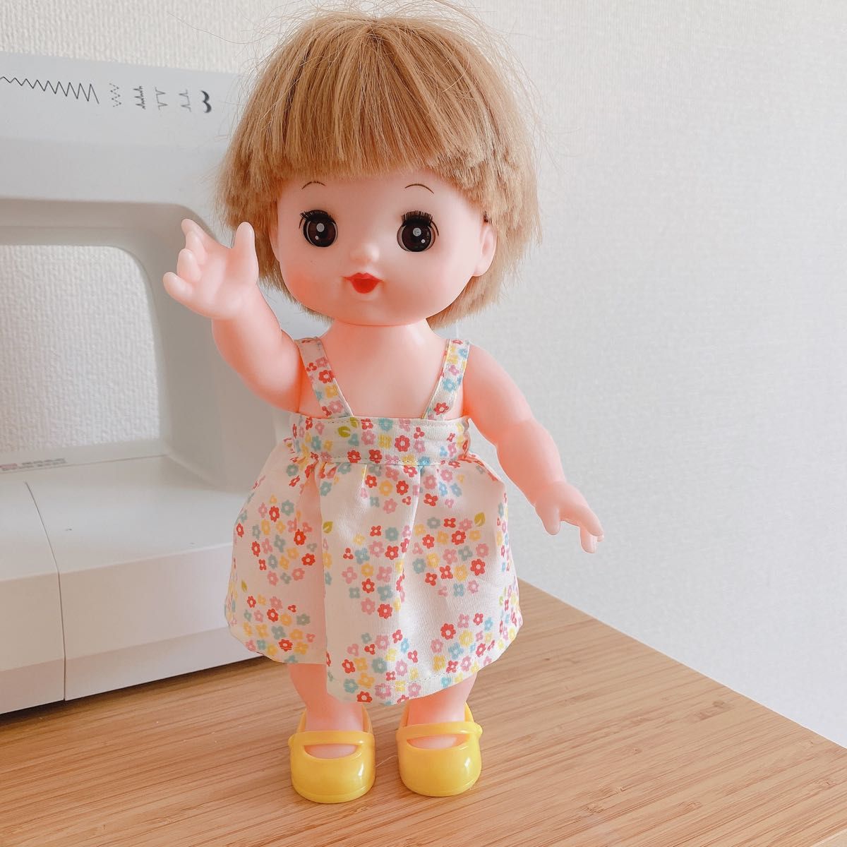 メルちゃん　ワンピース　ピンク　お着替え　人形　ドール　ソランちゃん　新品 手作り  メルちゃんの服 ハンドメイド