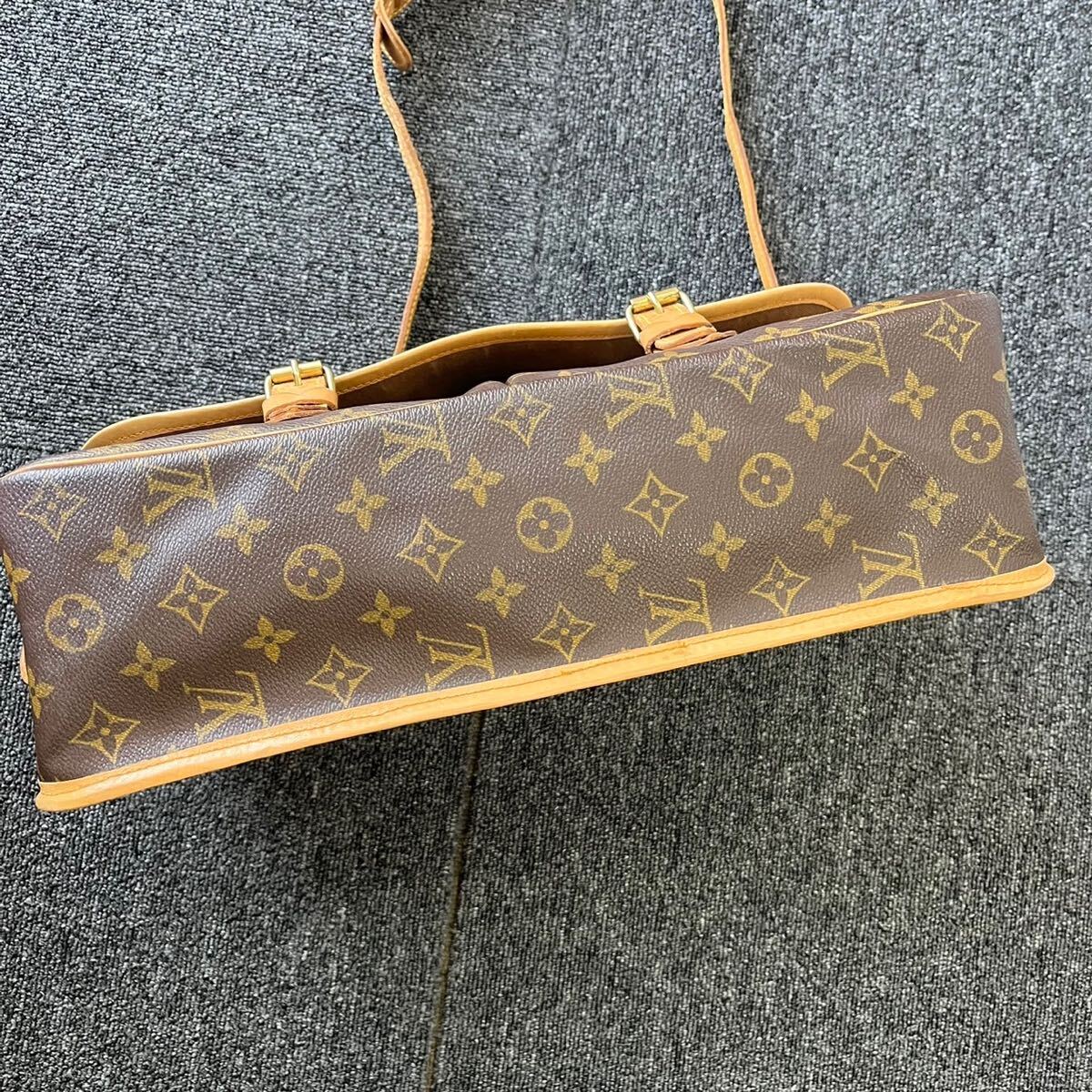 〈1円スタート〉LOUIS VUITTON ルイヴィトン モノグラム ジベシエールGM M42246シリアルAR1923ショルダーバッグ 斜め掛け ブラウンの画像2