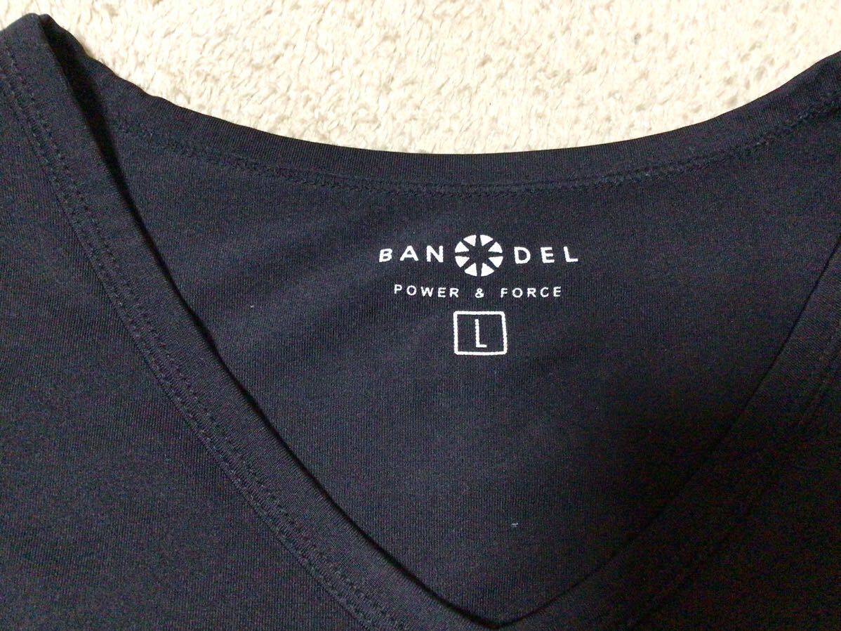 バンデル BANDEL ブラック BLACK 黒 Tシャツ トレーニングウェア パワーアンドフォース POWER & FORCE L Vシャツ の画像3