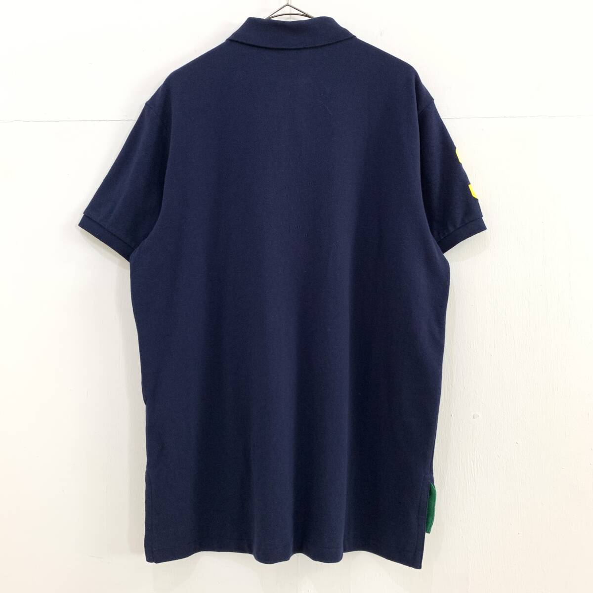 ☆未使用品 Polo by Ralph Lauren ポロ ラルフローレン 90s Vintage 半袖ポロシャツ ネイビー サイズL 古着【レターパックプラス郵送可】G_画像4