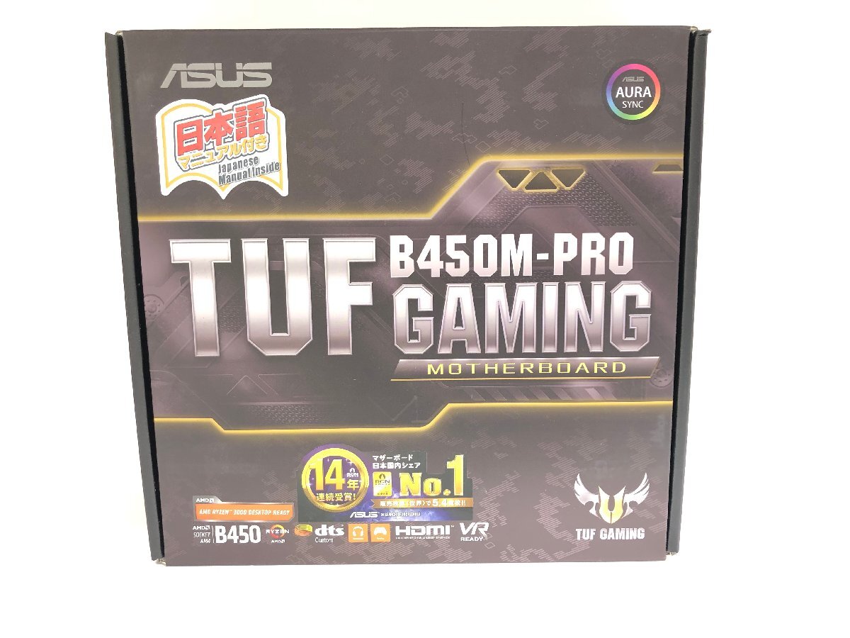 送料無料 新品未使用品 ASUS エイスース マザーボード TUF B450M-PRO GAMING ゲーム パソコンの画像1