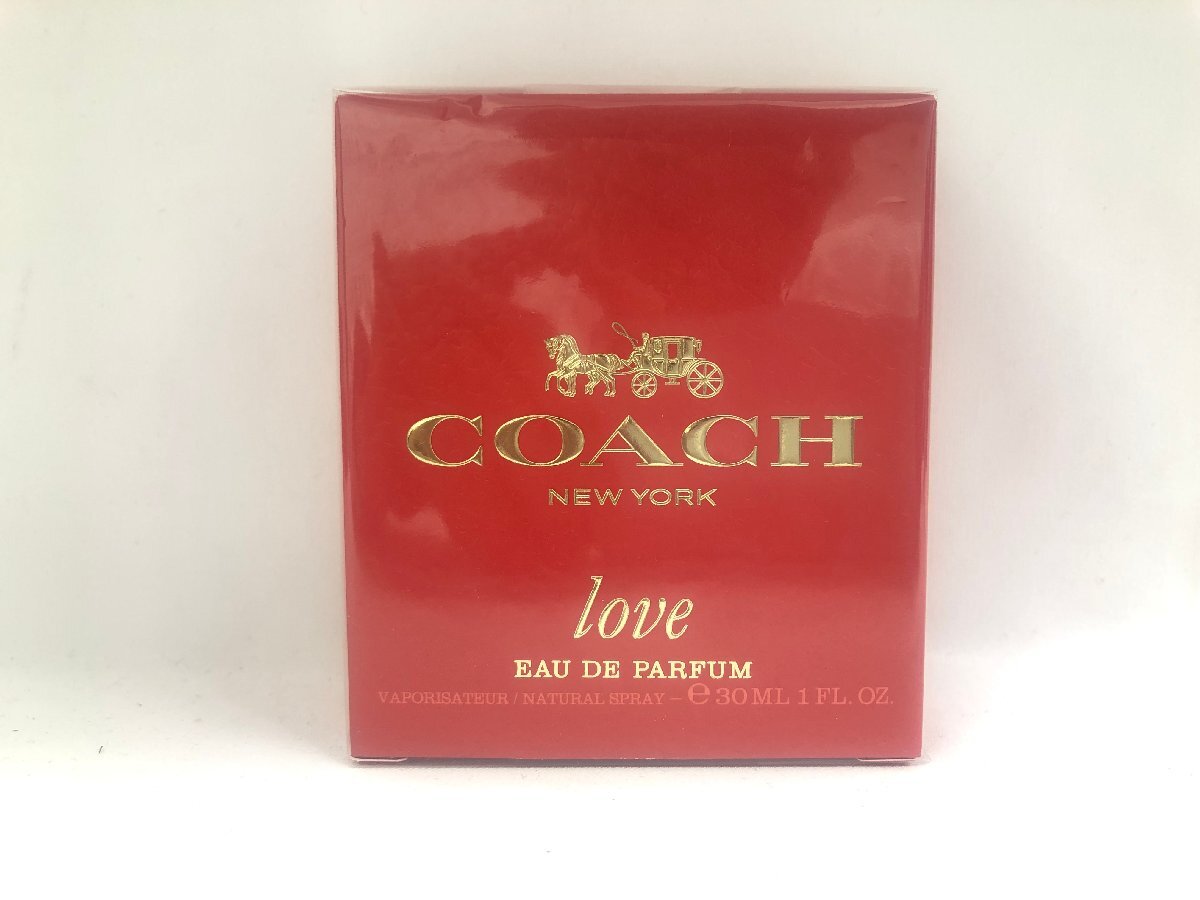 送料無料 新品未開封品 COACH コーチ 香水 LOVE ラブ オードパルファム 30ml レディース 香水の画像1