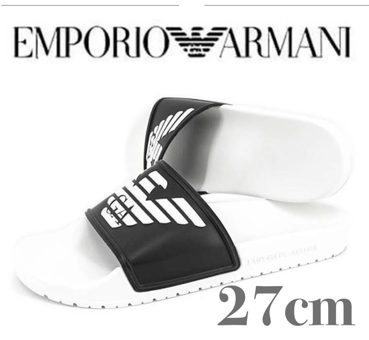 Emporio Armani 27cm サンダル スリッパ メンズ ビーチウェア