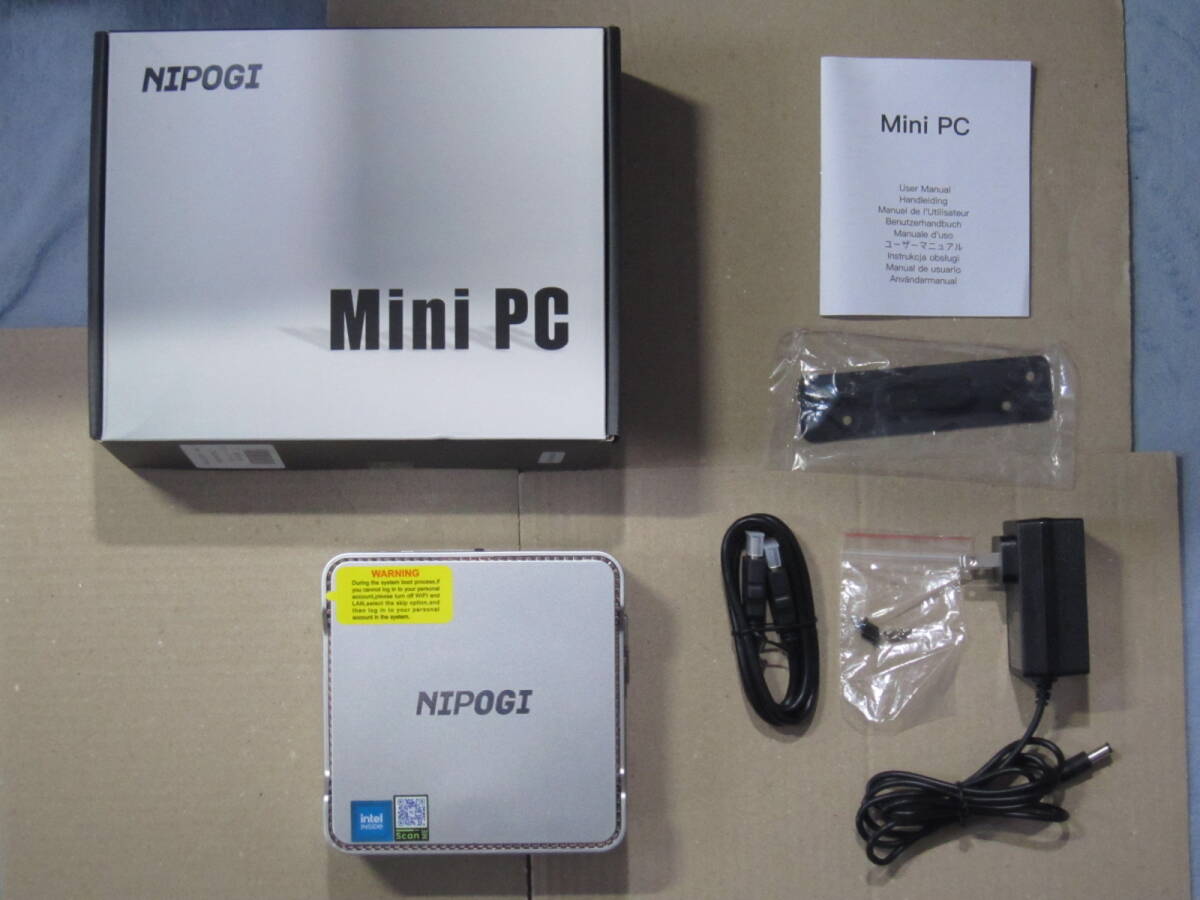 ミニPC　NIPOGI　GK3PRO　N5105　メモリー8GB　SSD128GB　美品　です。_画像1