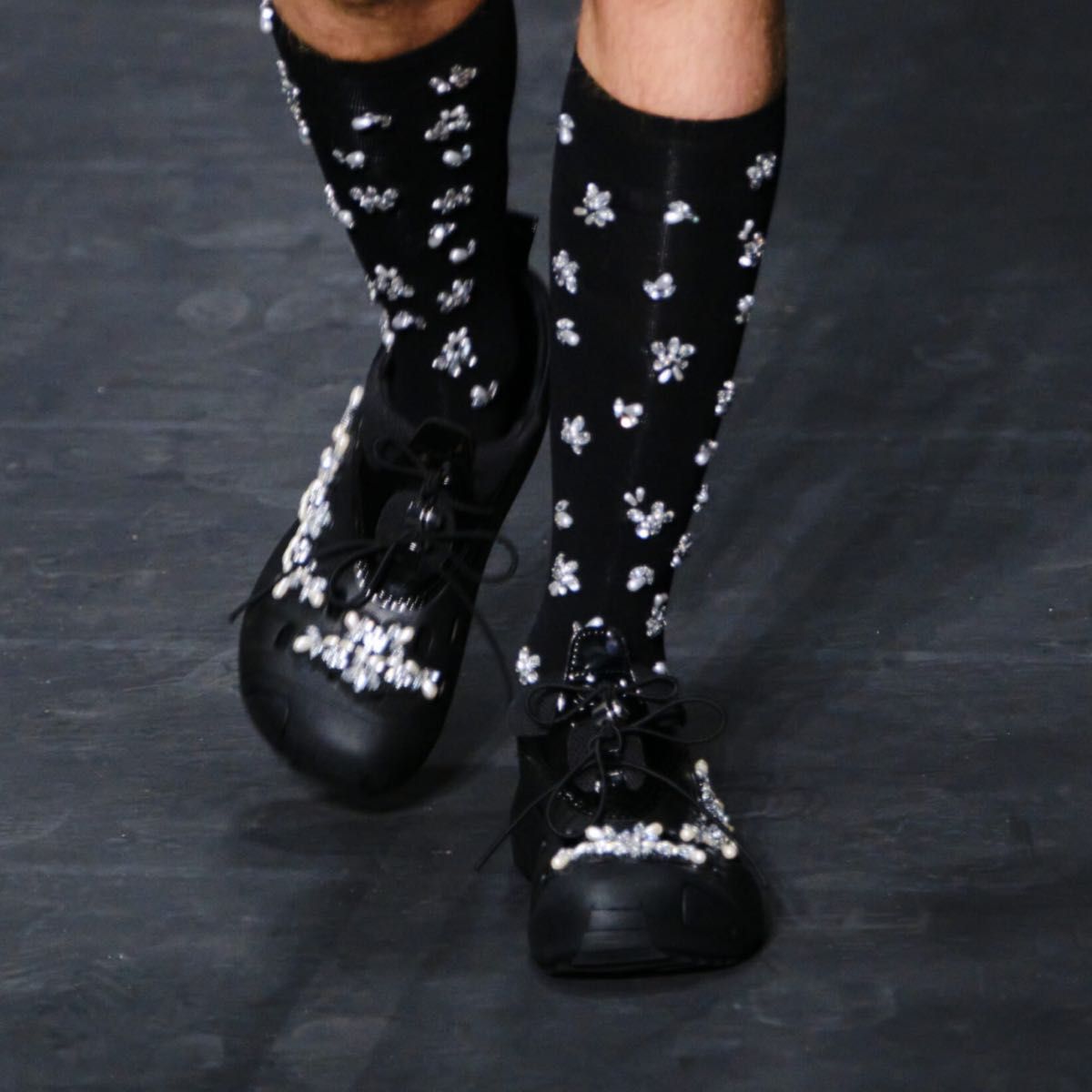 Simone Rocha Crocs シモーネロシャ クロックス ブラック 黒 Simone Rocha Crocs シモーネロシャ クロックス ブラック 黒