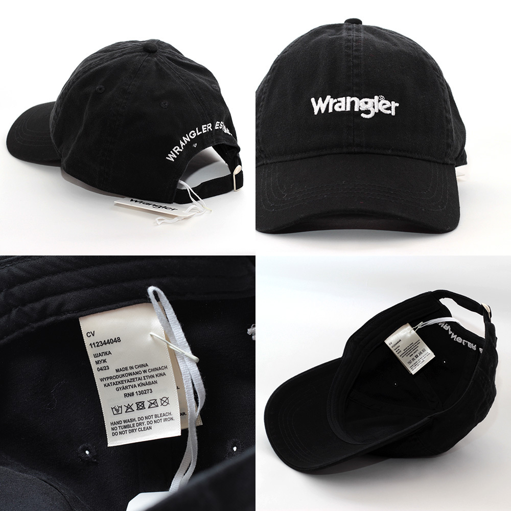 ローキャップ 帽子 ラングラー WRANGLER Washed Logo Cap 19431659 ブラック 海外モデル アメリカ ジーンズブランド_Product Details