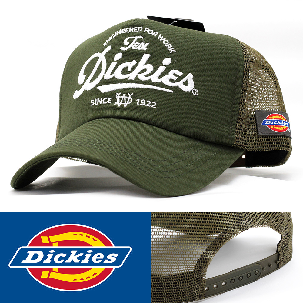 メッシュキャップ 帽子 メンズ DICKIES ディッキーズ Classic Logo Mesh Cap カーキ 14570900-35 USA アメリカンブランド_Dickies Classic Logo Mesh Cap