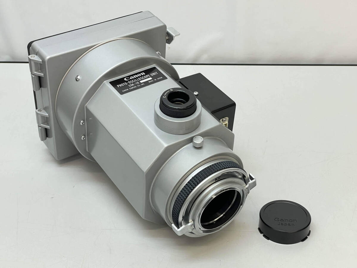 ★sz1723 キャノン オシロスコープ COK-10RA ブラウン管接写装置 Canon OSCILLOSCOPE UNIT 計測器 測定器 レア 年代物★の画像4