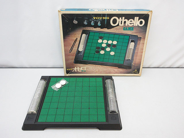 *sm0979tsukda Young Othello игра YOUNG Othello Reversi настольная игра подлинная вещь Showa Retro Vintage античный *