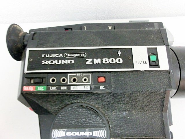 キングラムfhi☆FUJICA SIngle-8 8ミリ カメラ SOUND ZM800 フィルムカメラ レトロ ジャンク【中古】_画像3