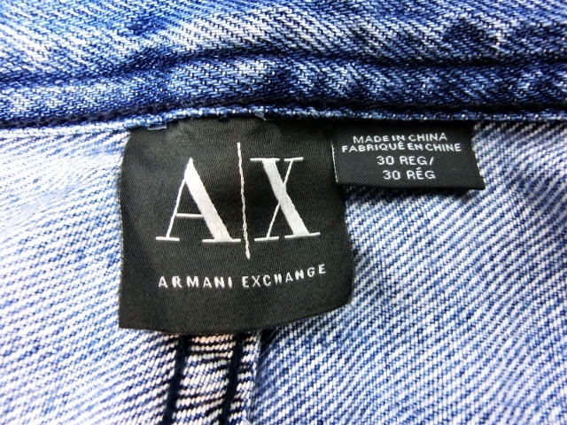 キングラムfhi☆美品 ARMANI EXCHANGE アルマーニエクスチェンジ デニムパンツ ジップフライ W30 レギュラー メンズ【中古】_画像7