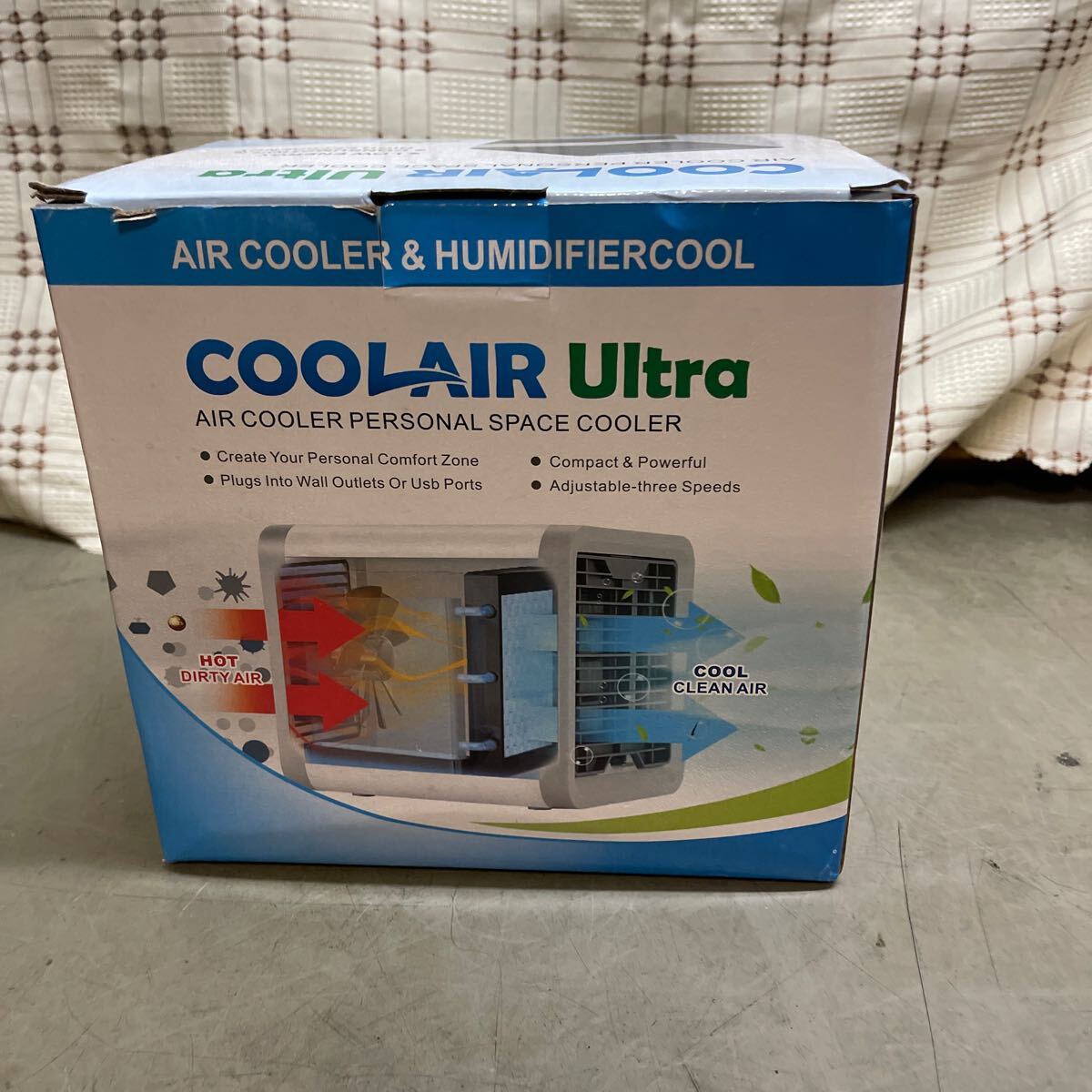 CoolAir Ultra パーソナルクーラー 卓上扇風機 冷風扇 冷風機 扇風機 エアコン 卓上クーラー 省エネ 送風機【未使用】_画像4