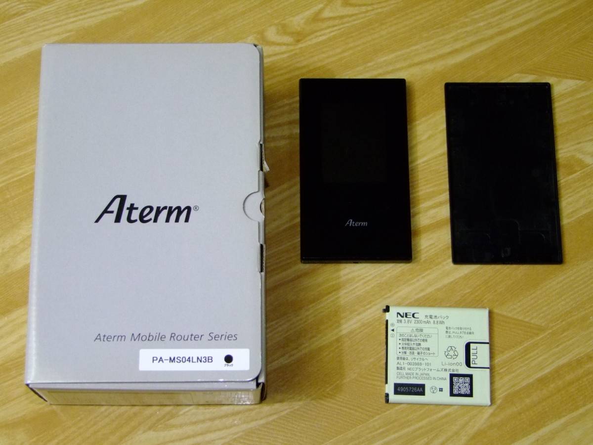 NEC Aterm MR04LN LTEモバイルルーター SIMフリー ほぼ新品の画像10