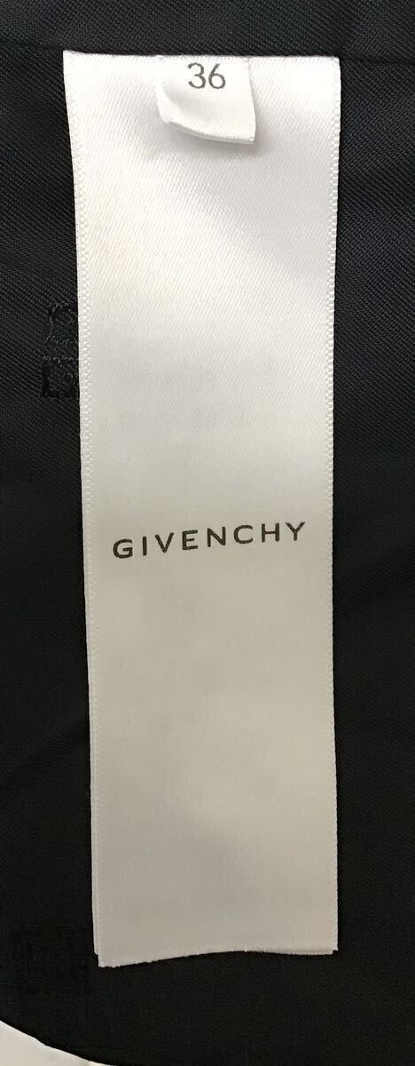 20240413【GIVENCHY】ジバンシィ コート 36 Uロック ブラック ウール BWC09T13NZ_画像4