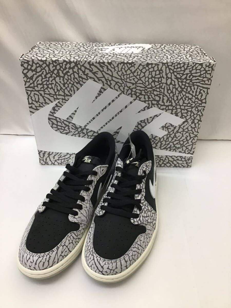 20240412【NIKE】ナイキ Air Jordan 1 Retro Low OG エアジョーダン1 レトロ ローカットスニーカー 28 グレー レザー CZ0790-001_画像1