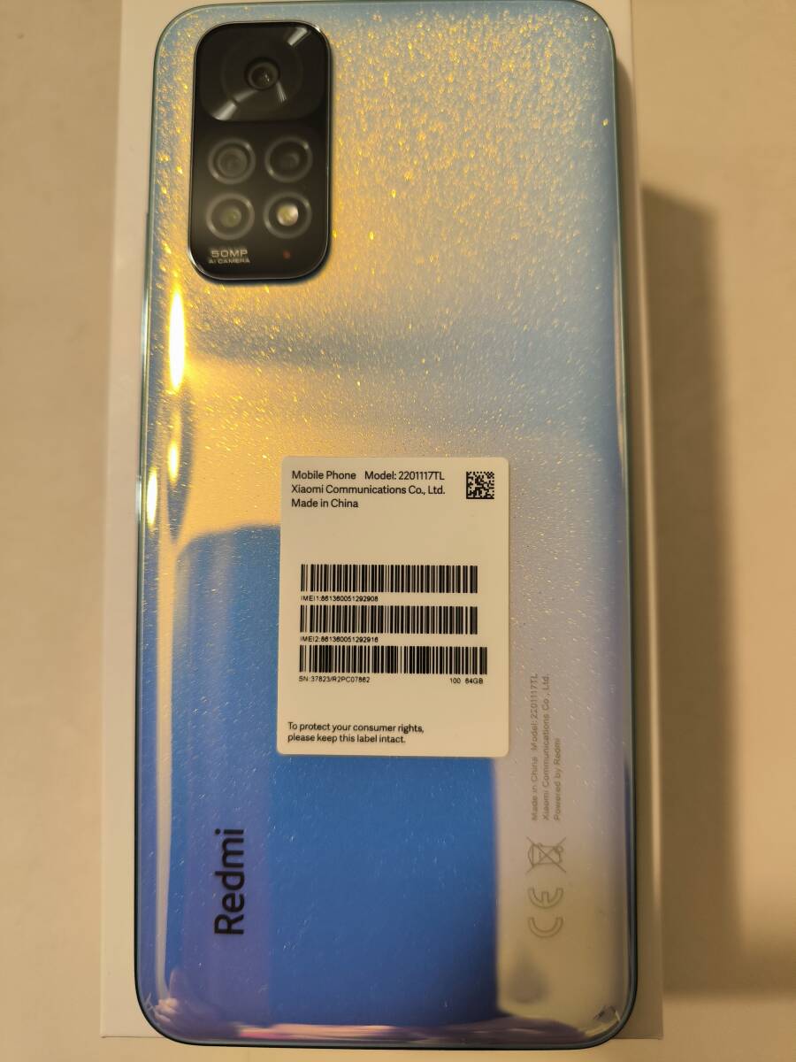 Xiaomi Redmi Note 11 SIMフリー 64GB 2201117TL スターブルー_画像2