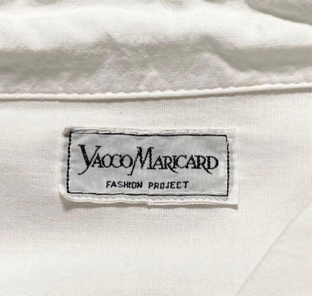 YACCOMARICARD 長袖シャツ ギャザーデザイン ホワイト　 Shirt